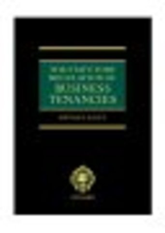 The Statutory Regulation of Business Tenancies