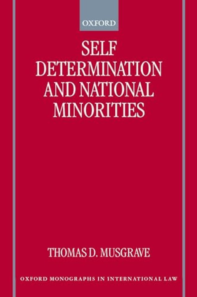 Self-Determination and National Minorities