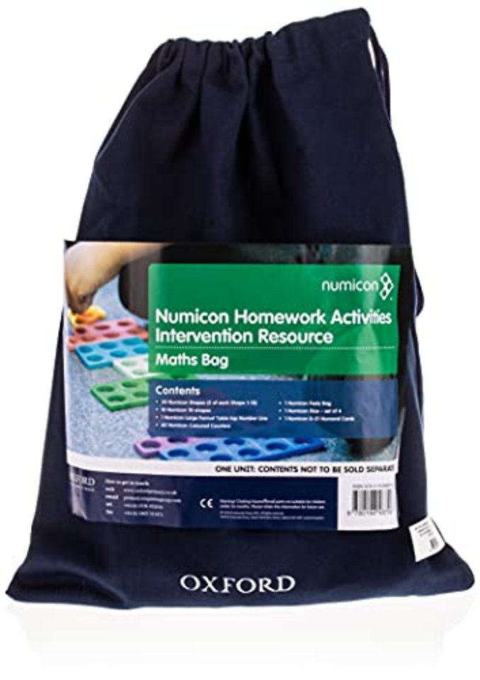 Numicon: Homework Activities Intervention Resource - 'Maths Bag' of resources per pupil