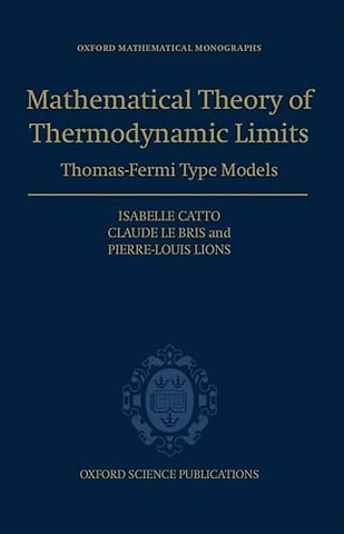 Mathematical Theory of Thermodynamic Limits