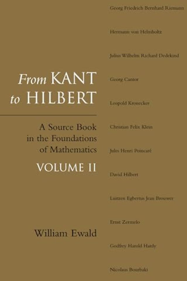 From Kant to Hilbert Volume 2