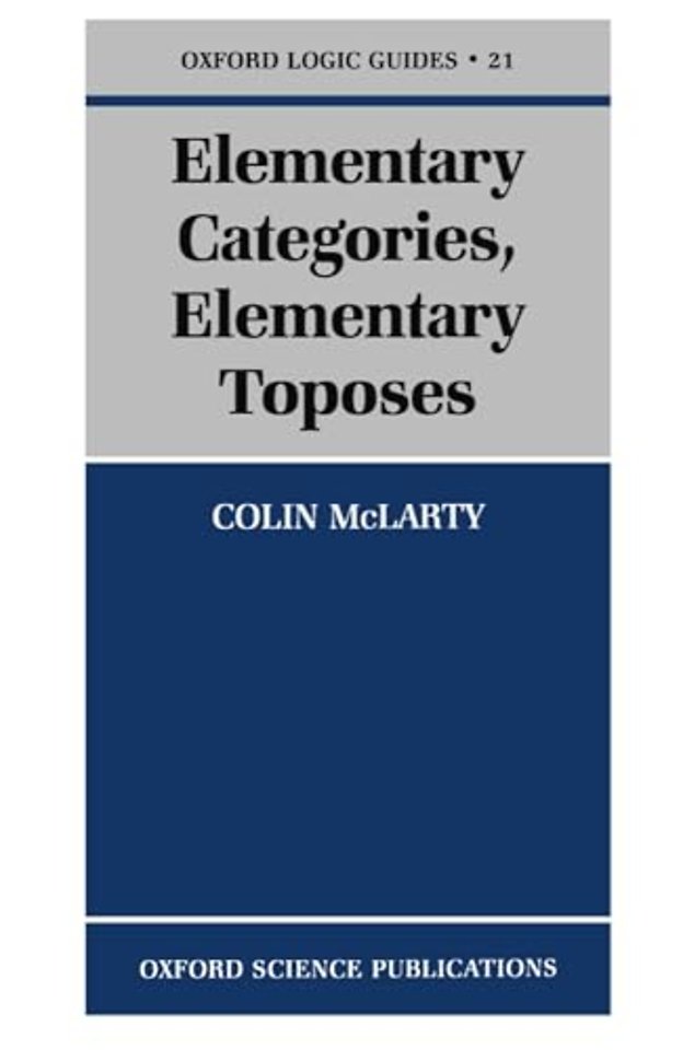 Elementary Categories, Elementary Toposes