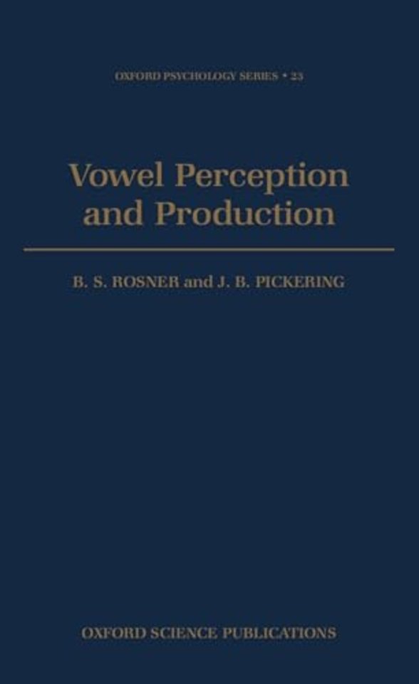 Vowel Perception and Production