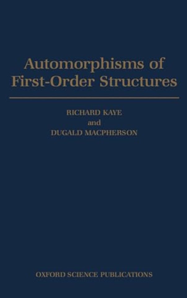 Automorphisms of First-order Structures
