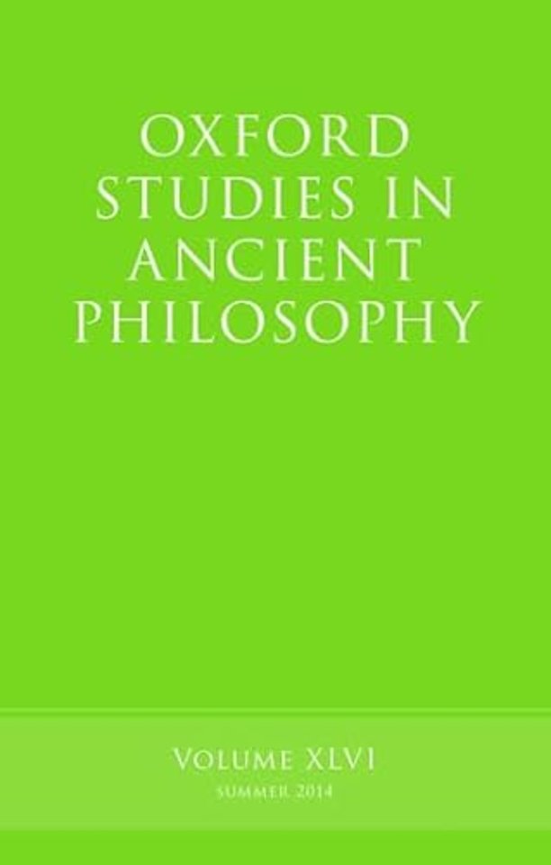 Oxford Studies in Ancient Philosophy, Volume 46