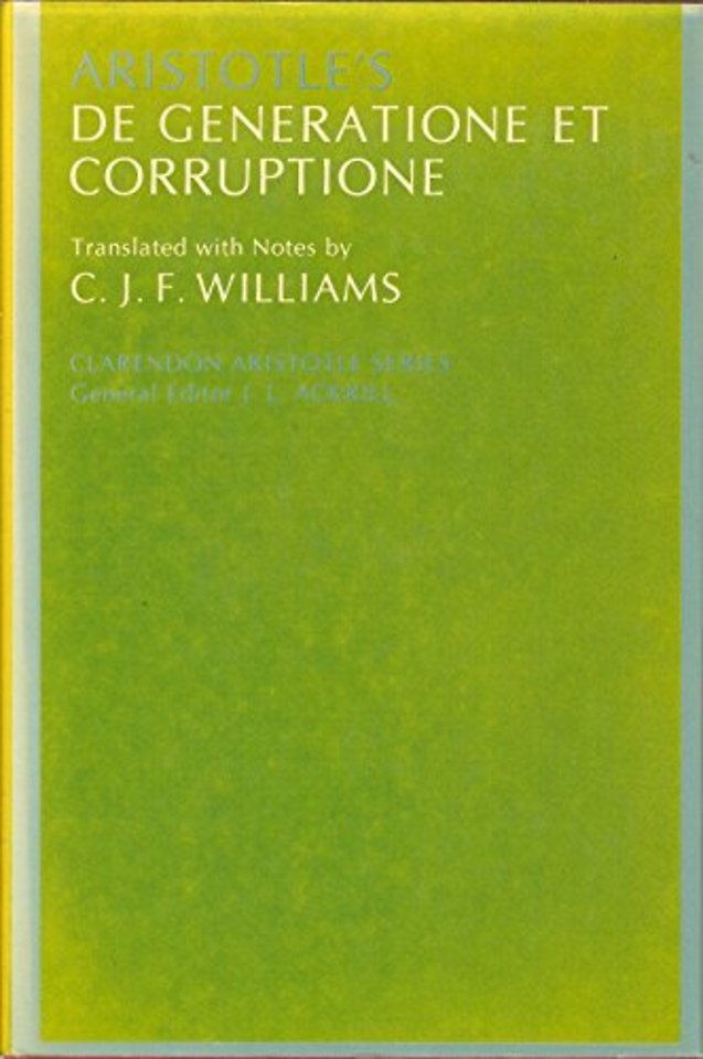 Aristotle's De Generatione et Corruptione