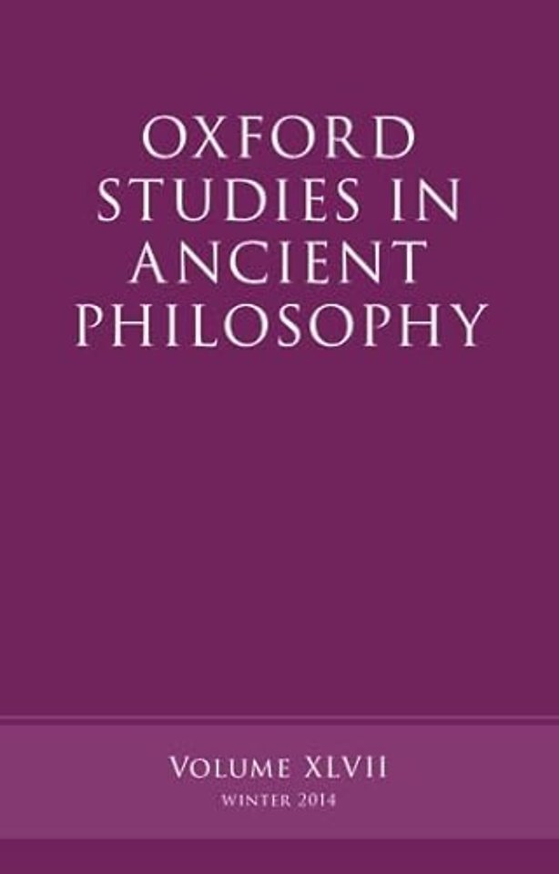 Oxford Studies in Ancient Philosophy, Volume 47