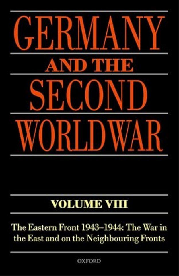 Germany and the Second World War Volume VIII