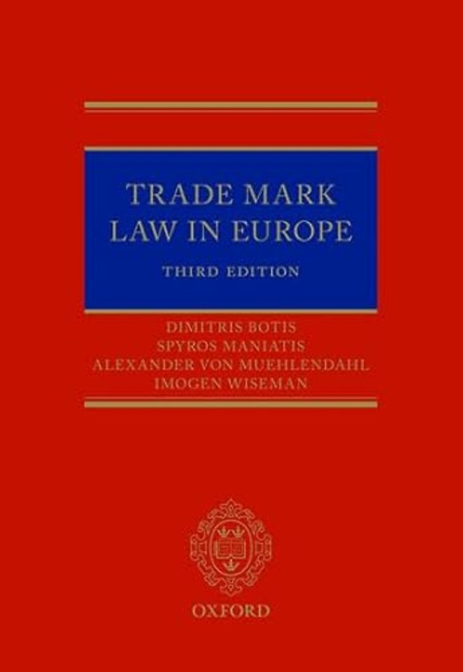 Trade Mark Law in Europe 3e