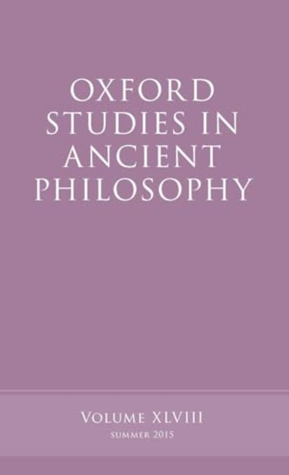 Oxford Studies in Ancient Philosophy, Volume 48