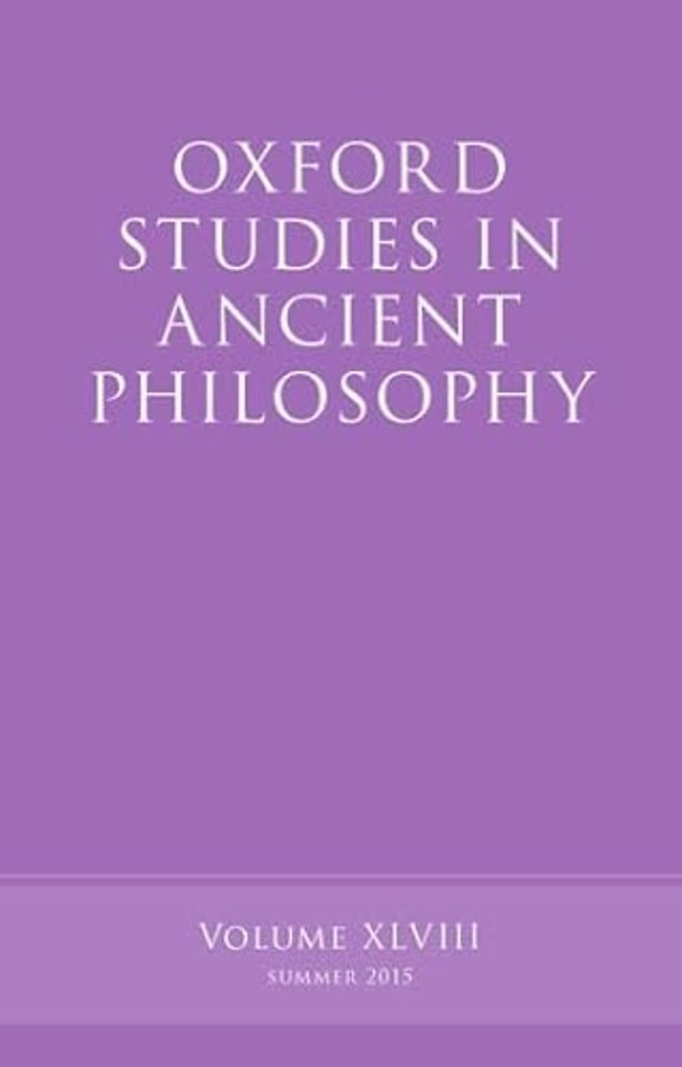 Oxford Studies in Ancient Philosophy, Volume 48