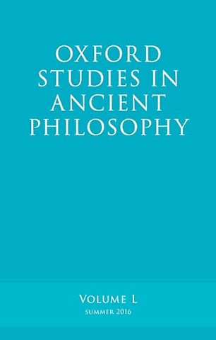 Oxford Studies in Ancient Philosophy, Volume 50