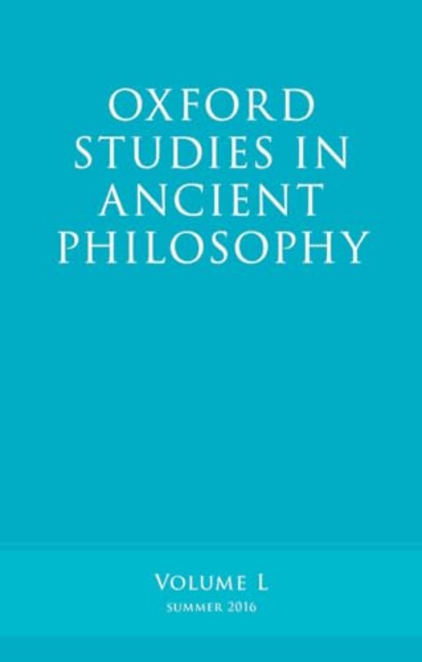 Oxford Studies in Ancient Philosophy, Volume 50