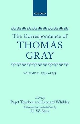 Correspondence of Thomas Gray