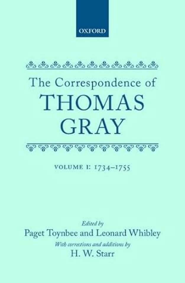 Correspondence of Thomas Gray