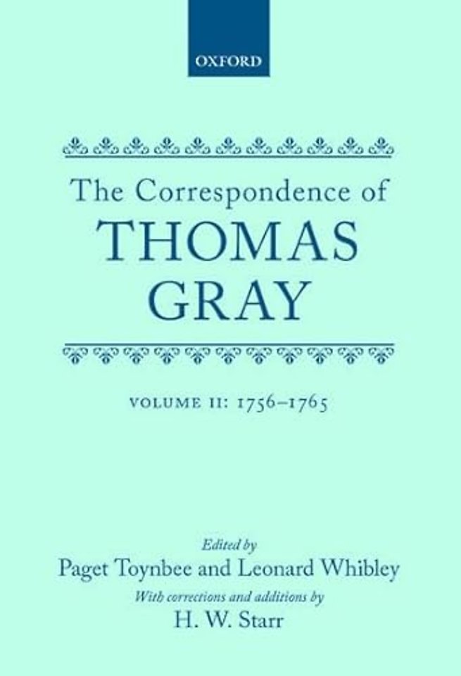Correspondence of Thomas Gray