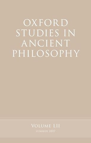 Oxford Studies in Ancient Philosophy, Volume 52