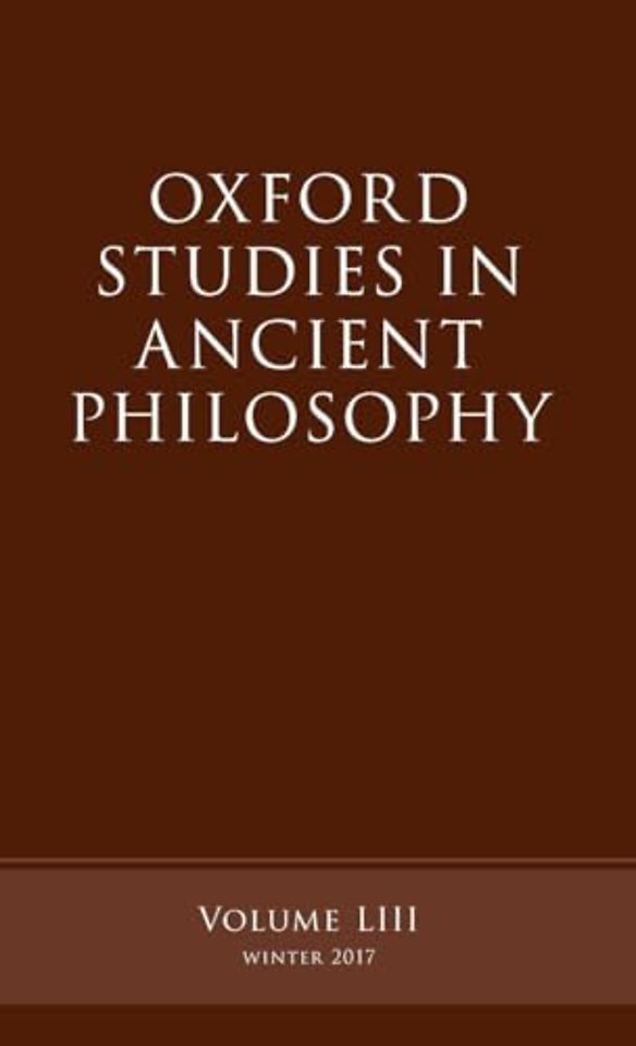 Oxford Studies in Ancient Philosophy, Volume 53