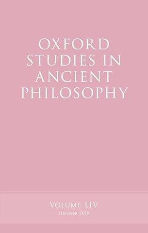 Oxford Studies in Ancient Philosophy, Volume 54