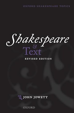 Shakespeare and Text