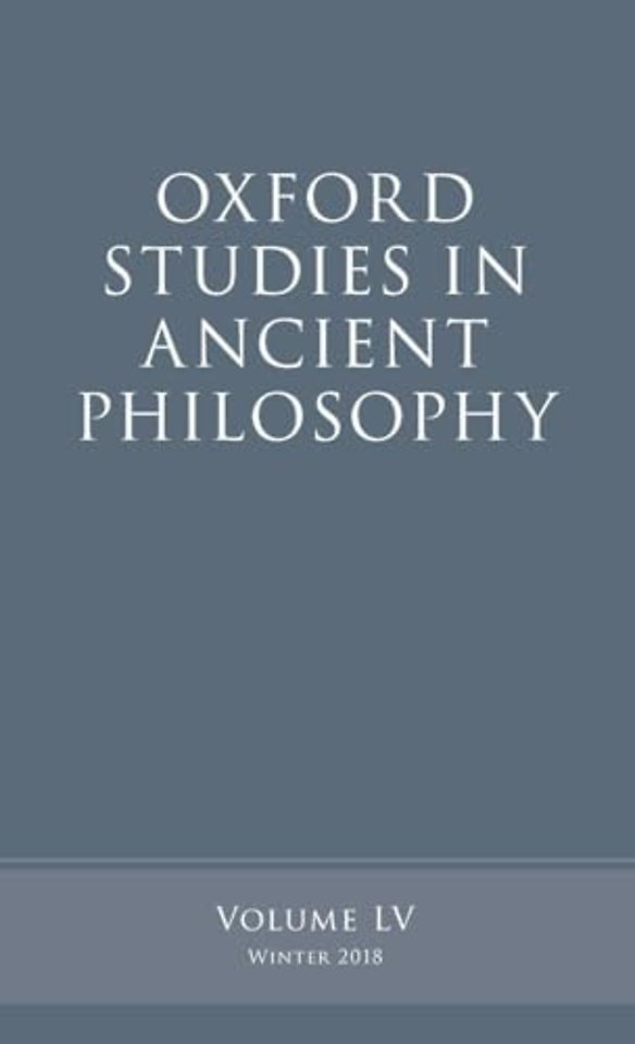 Oxford Studies in Ancient Philosophy, Volume 55