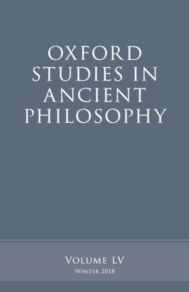 Oxford Studies in Ancient Philosophy, Volume 55