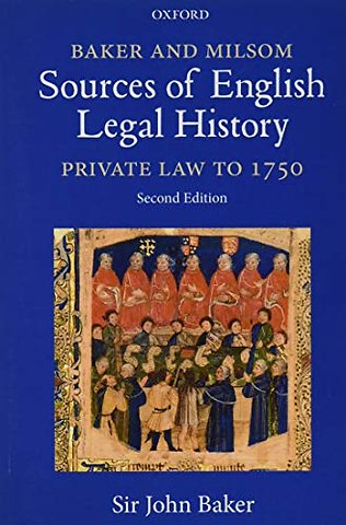 Baker and Milsom Sources of English Legal History