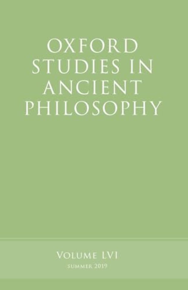 Oxford Studies in Ancient Philosophy, Volume 56