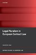 Legal Pluralism in European Contract Law Legal Pluralism in European Contract Law