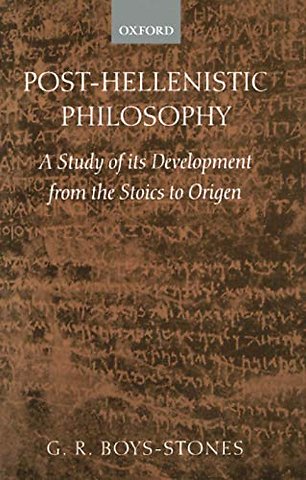 Post-Hellenistic Philosophy