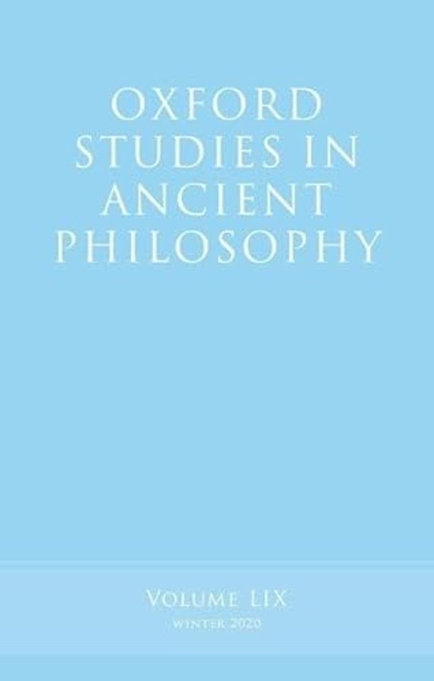 Oxford Studies in Ancient Philosophy, Volume 59