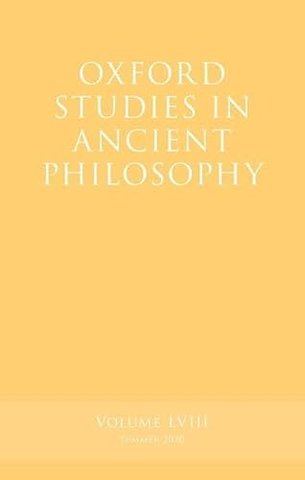 Oxford Studies in Ancient Philosophy, Volume 58