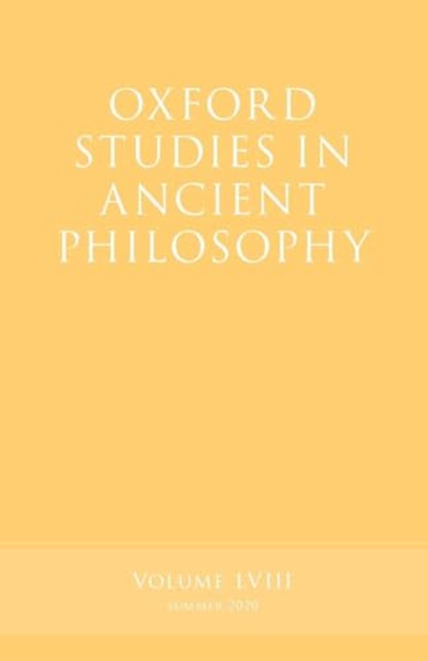 Oxford Studies in Ancient Philosophy, Volume 58