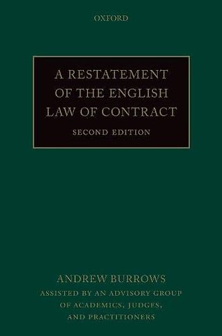 A Restatement of the English Law of Contract