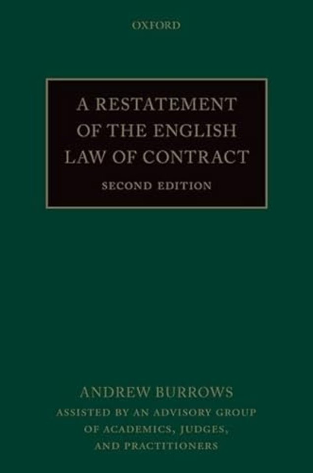 A Restatement of the English Law of Contract