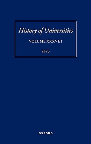 History of Universities: Volume XXXVI / 1