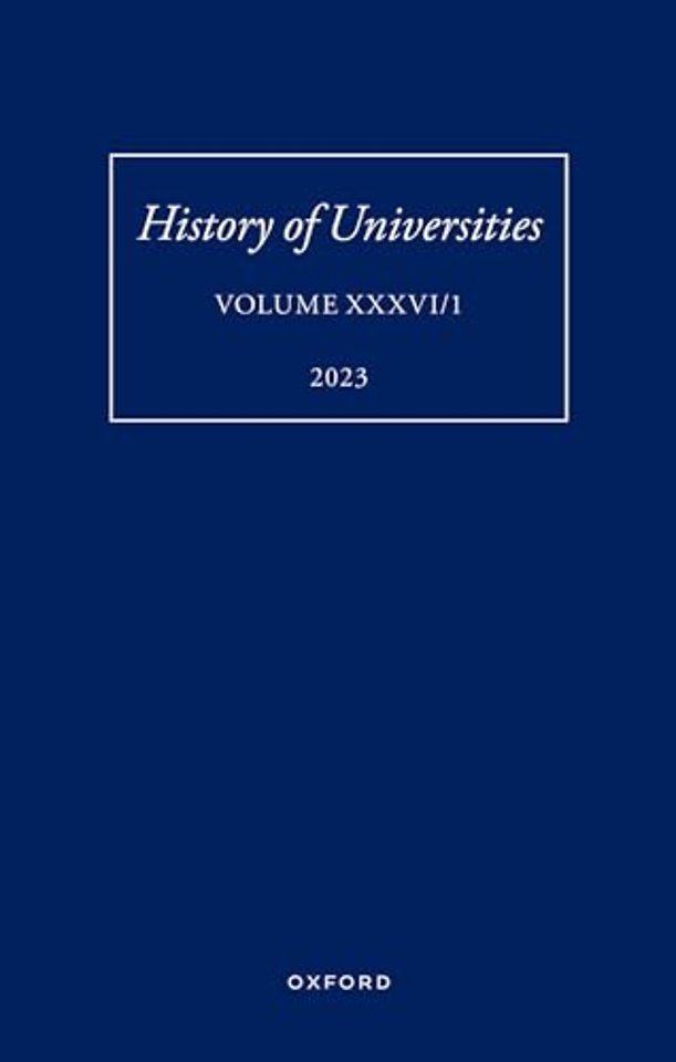 History of Universities: Volume XXXVI / 1