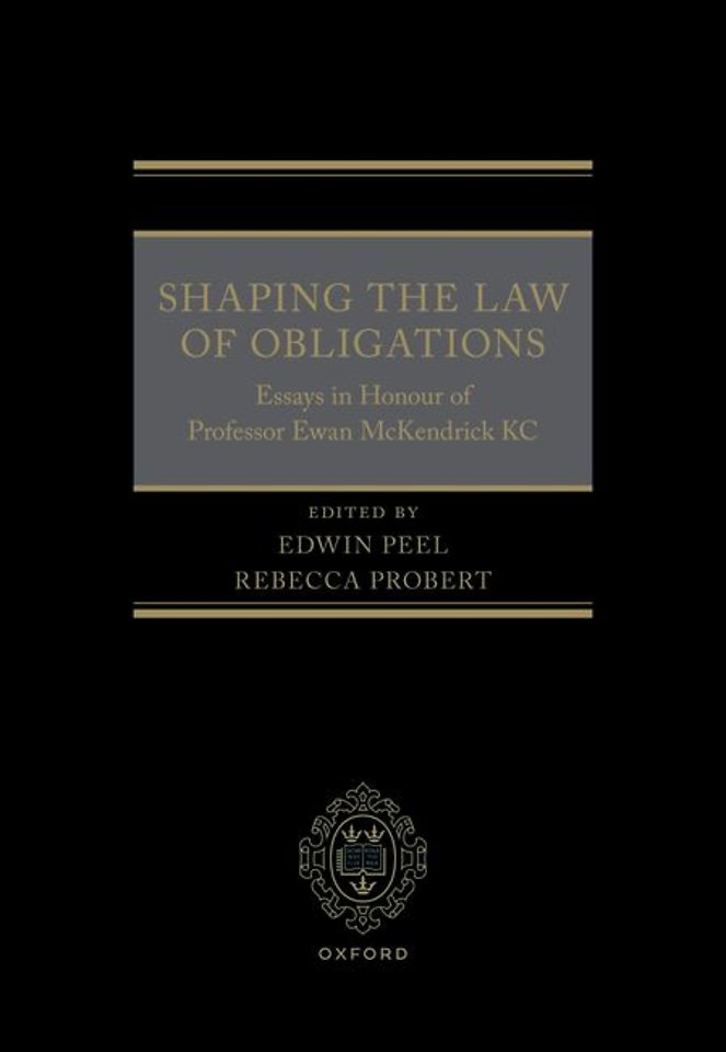 Shaping the Law of Obligations