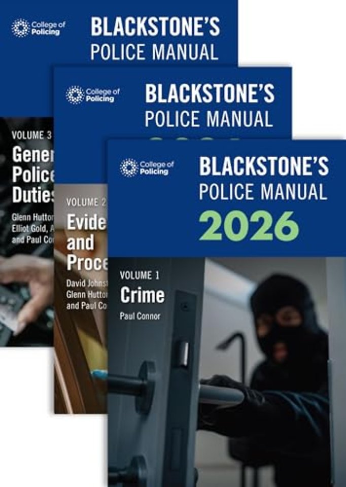 Blackstone's Police Manuals Three Volume Set 2026