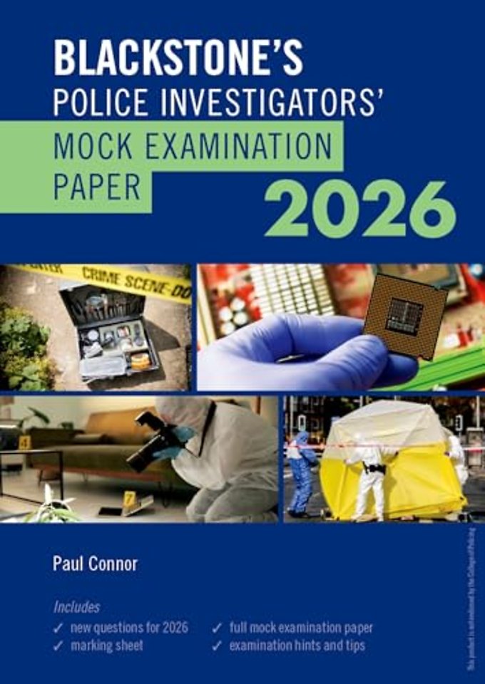 Blackstone's Police Investigators' Mock Exam 2026