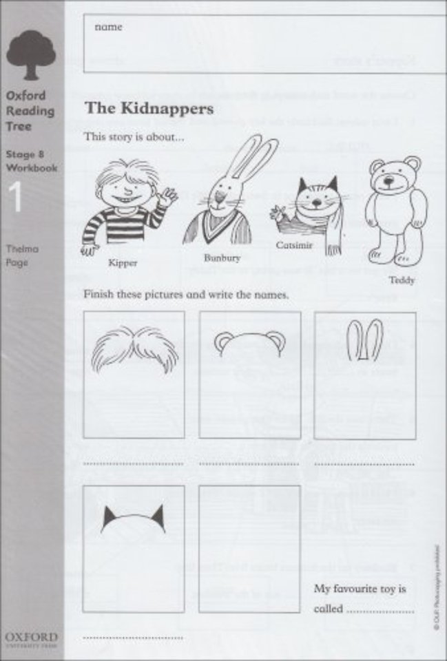 Oxford Reading Tree: Level 8: Workbooks: Workbook 1: The Kidnappers and Viking Adventures (Pack of 6)