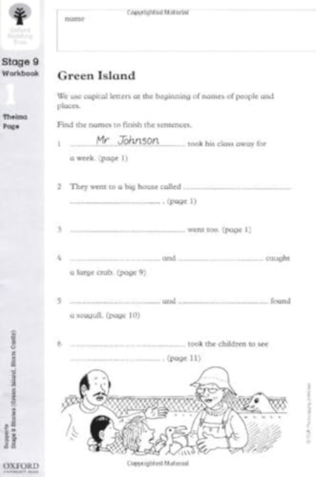 Oxford Reading Tree: Level 9: Workbooks: Workbook 1: Green Island and Storm Castle ( Pack of 6)