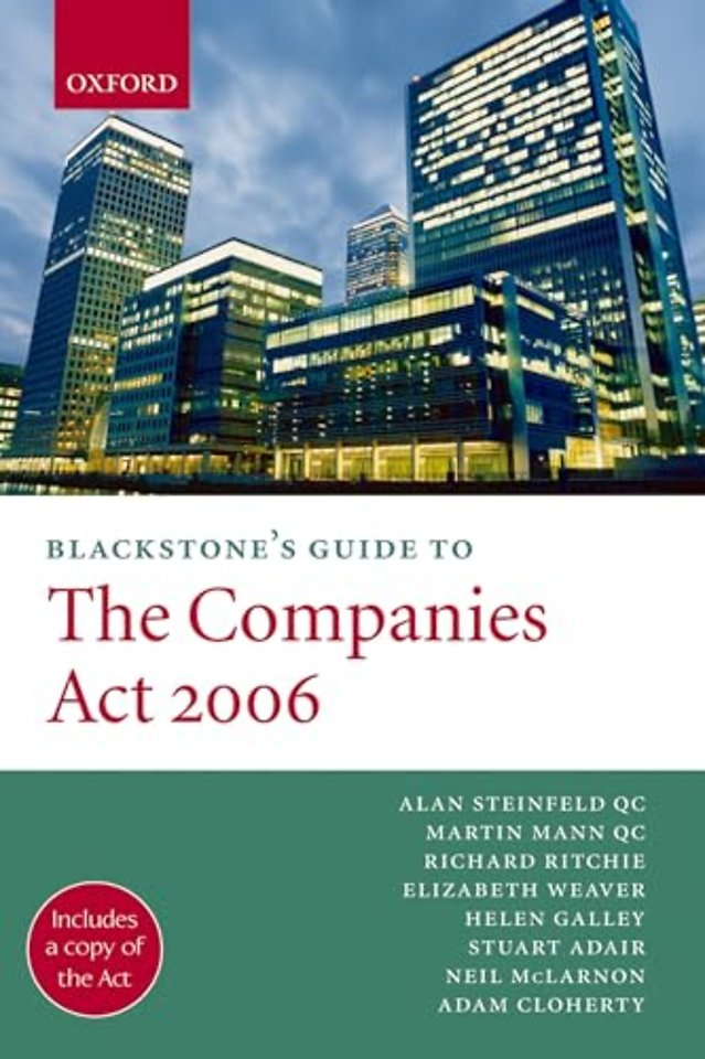 Blackstone's Guide to the Companies Act 2006