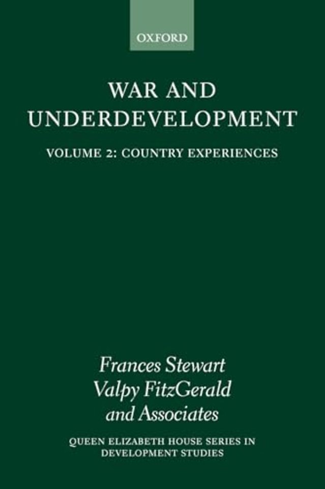 War and Underdevelopment: Volume 2: Country Experiences