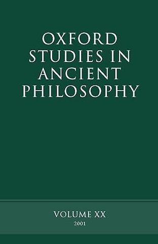 Oxford Studies in Ancient Philosophy