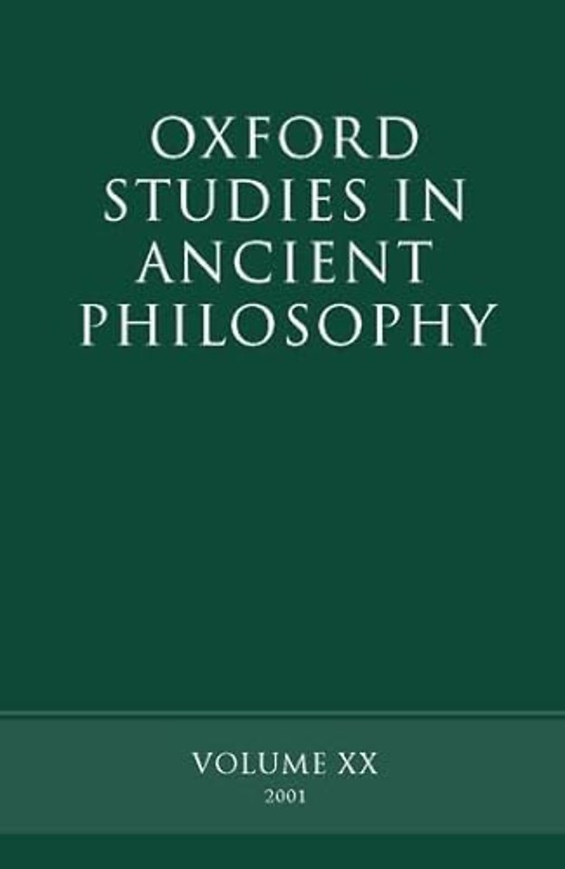 Oxford Studies in Ancient Philosophy