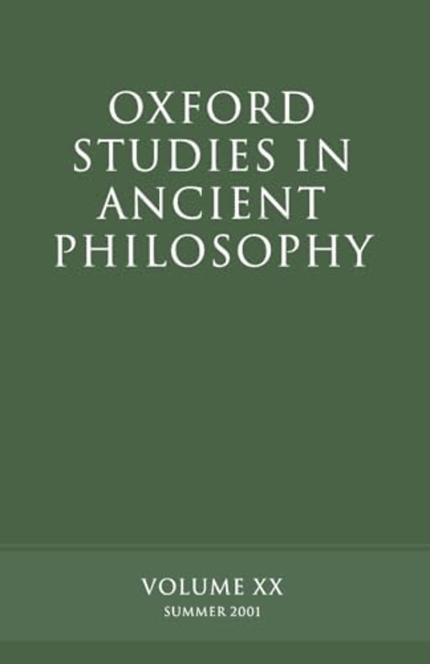 Oxford Studies in Ancient Philosophy