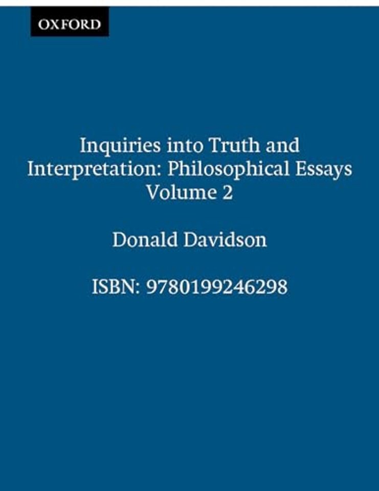 Inquiries into Truth and Interpretation