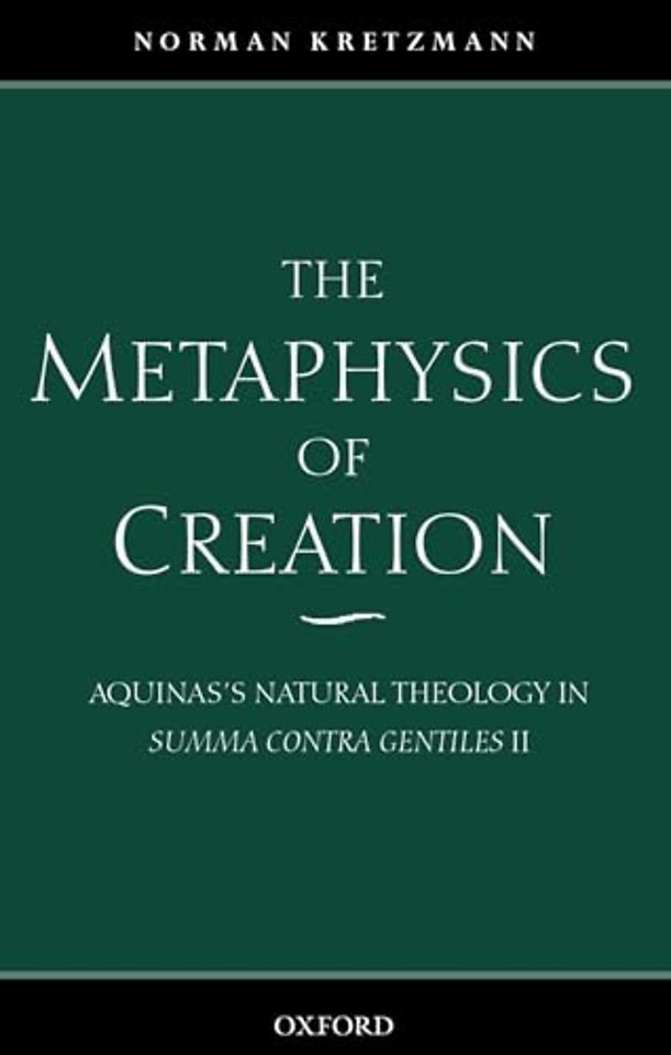 The Metaphysics of Creation