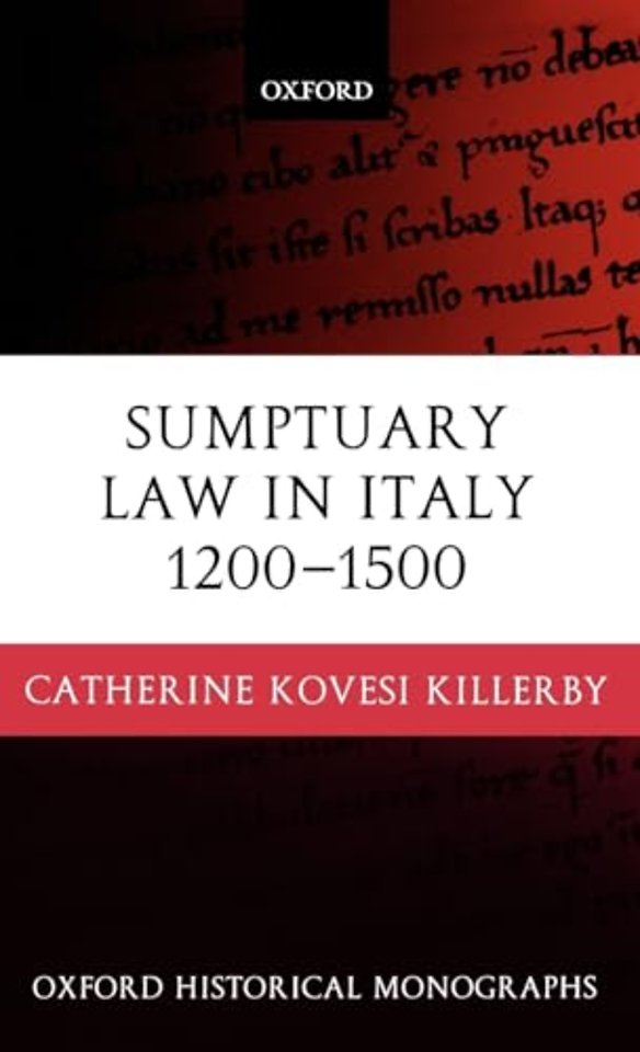 Sumptuary Law in Italy 1200-1500